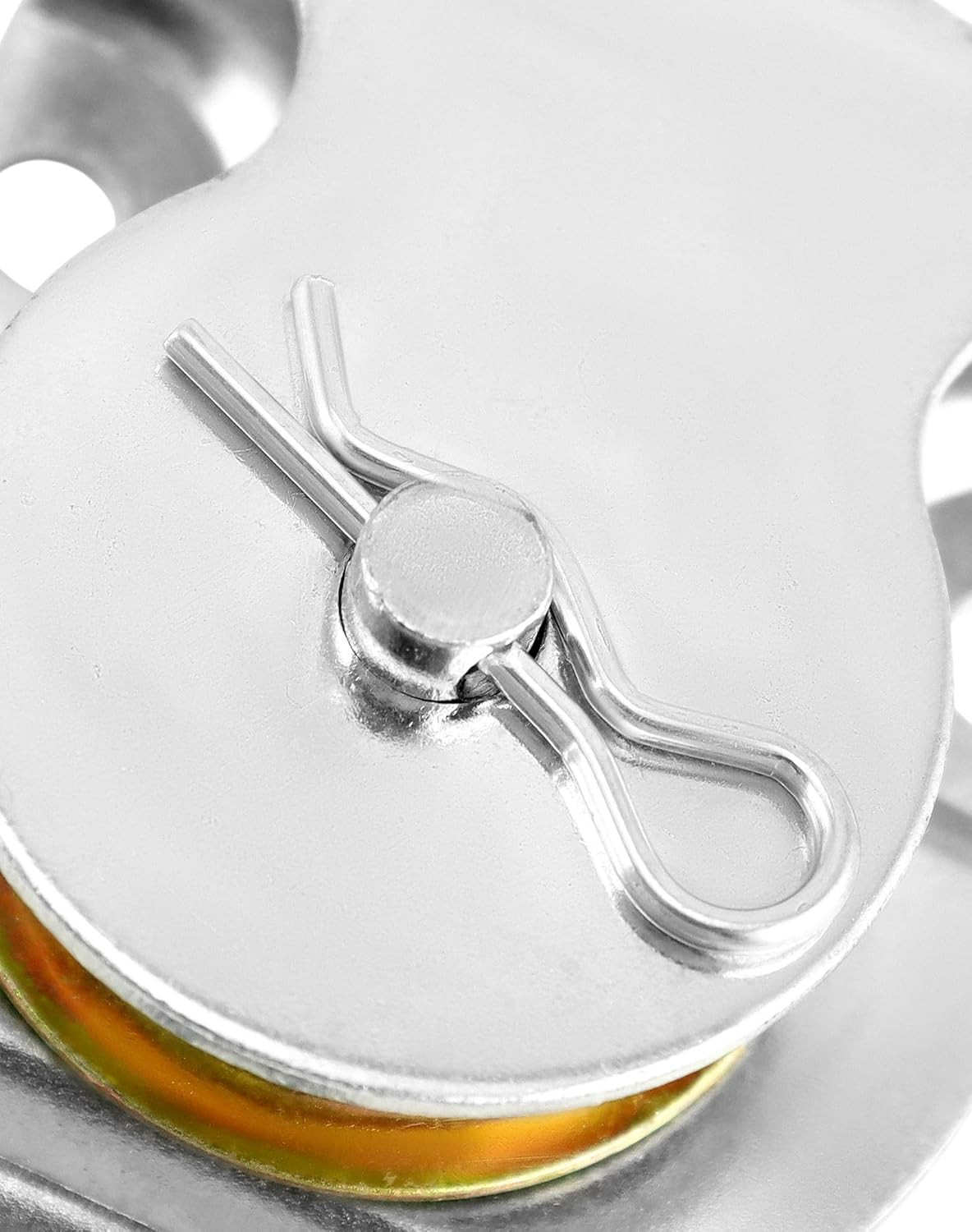 Wall Mount Pulleys, 6 Pcs 1-1/2" Ceiling Mount Single Pulley V-Groove Pulley Har