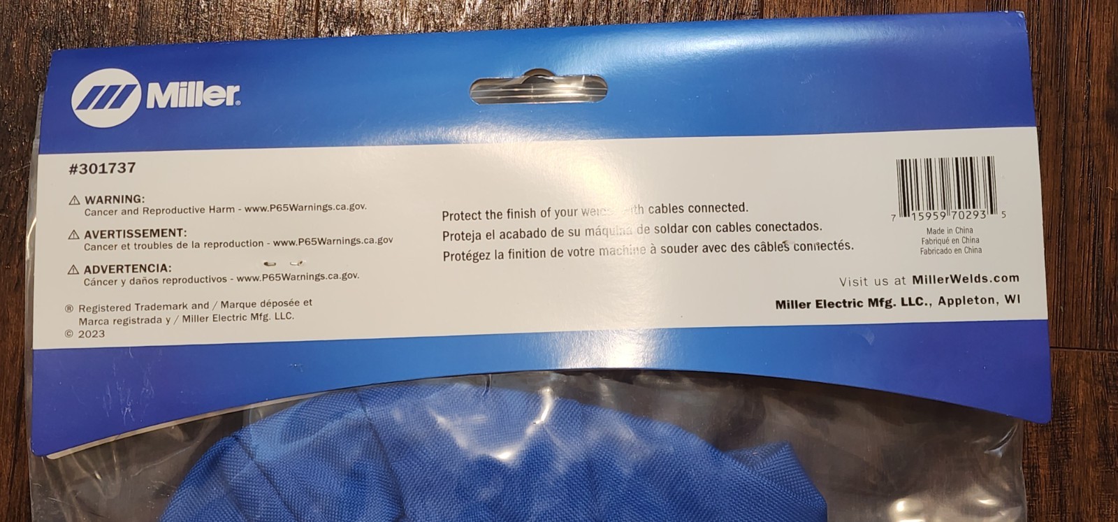 Miller Protective Cover 301737 For Millermatic 142/211 Pro