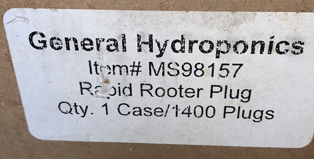 10 General Hydroponics Rapid Rooter Plugs For Fast Root Growth 10 Count GH