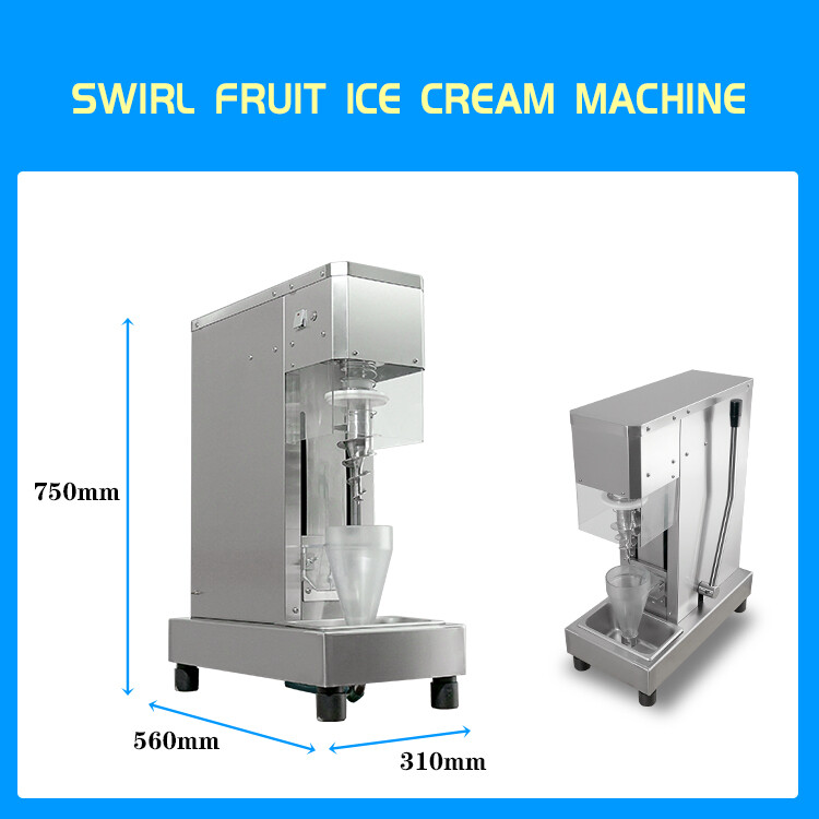 Kolice Commercial Swirl Hard ice Cream Blending Machine, Milkshake Machine