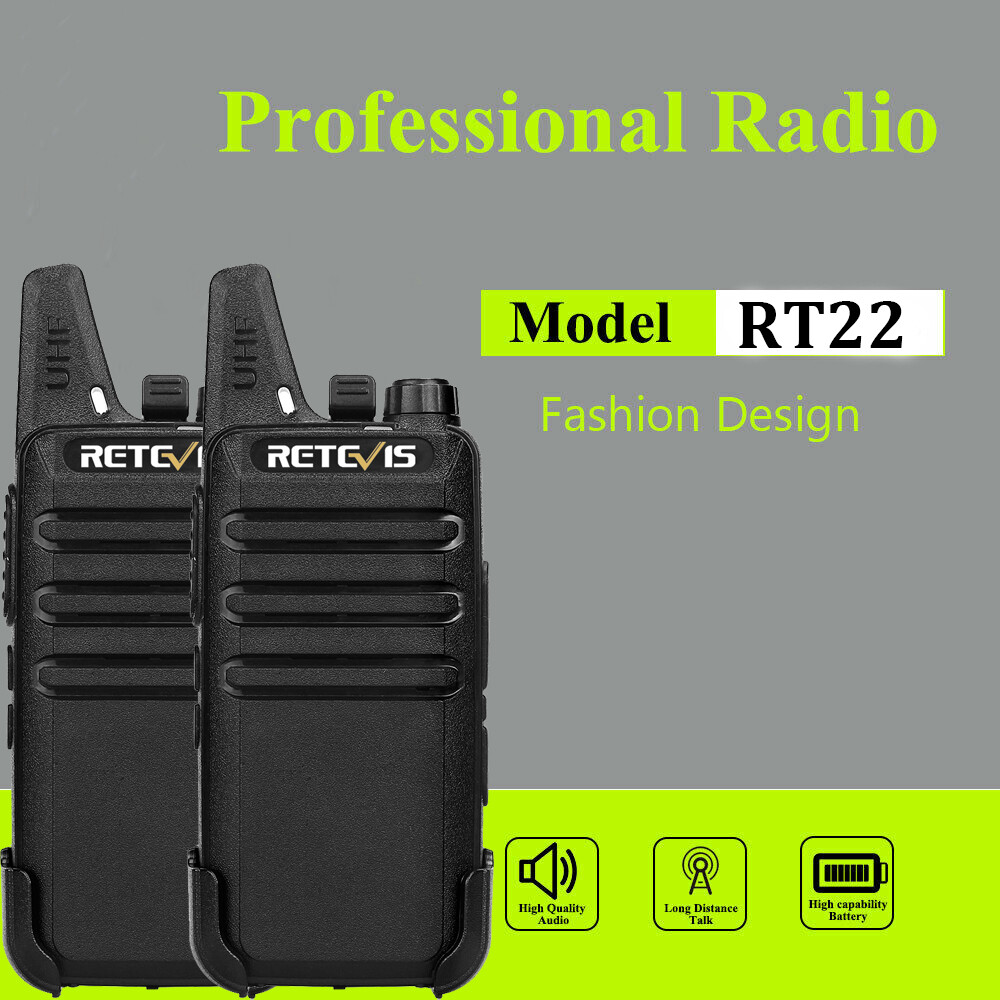 20*Retevis RT22 UHF Walkie Talkies 2 Way Radio 16CH for Hospital/School/Factory