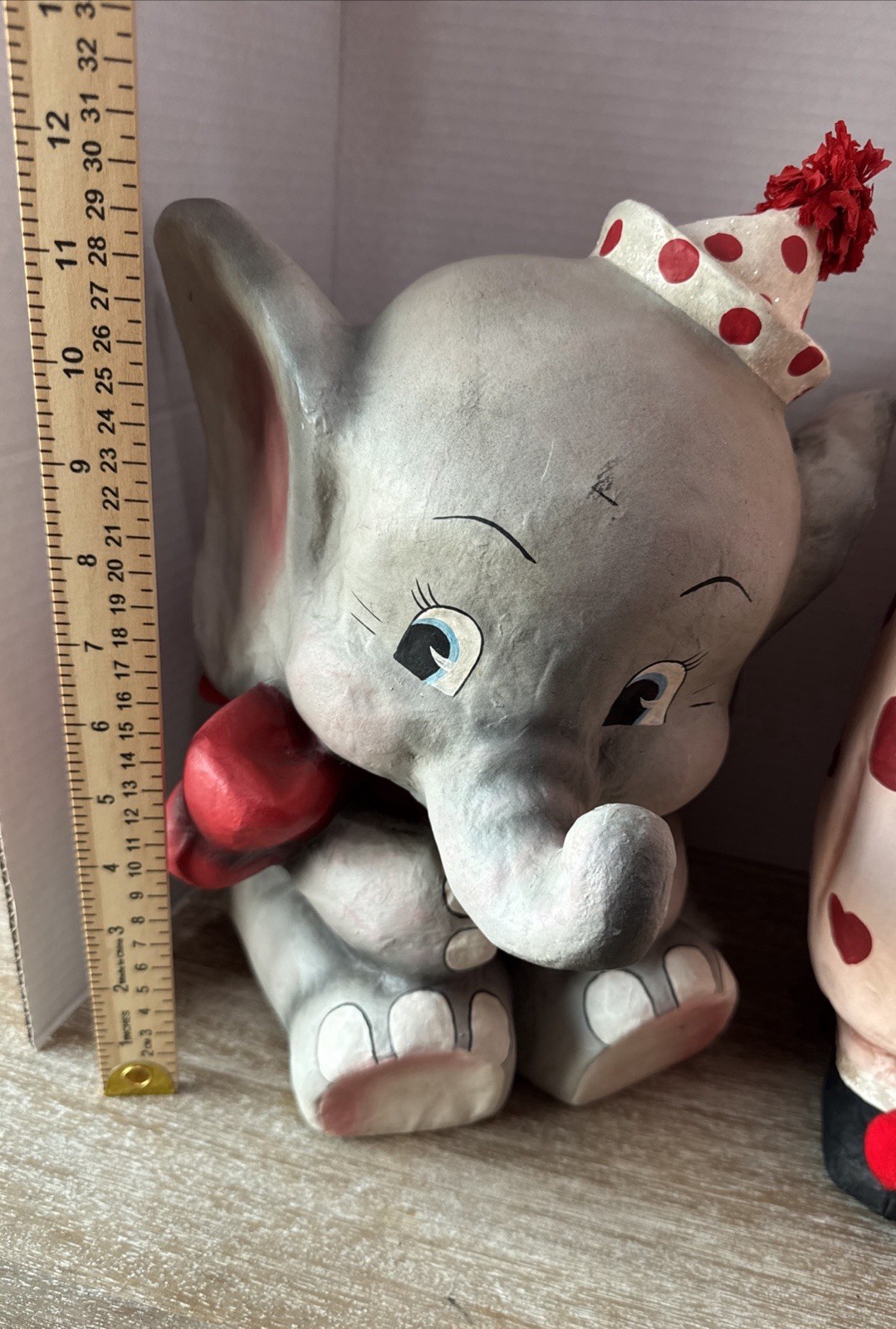 Vintage Paper Mache Elephant Circus Made in Philippines (Bethany Lowe style)