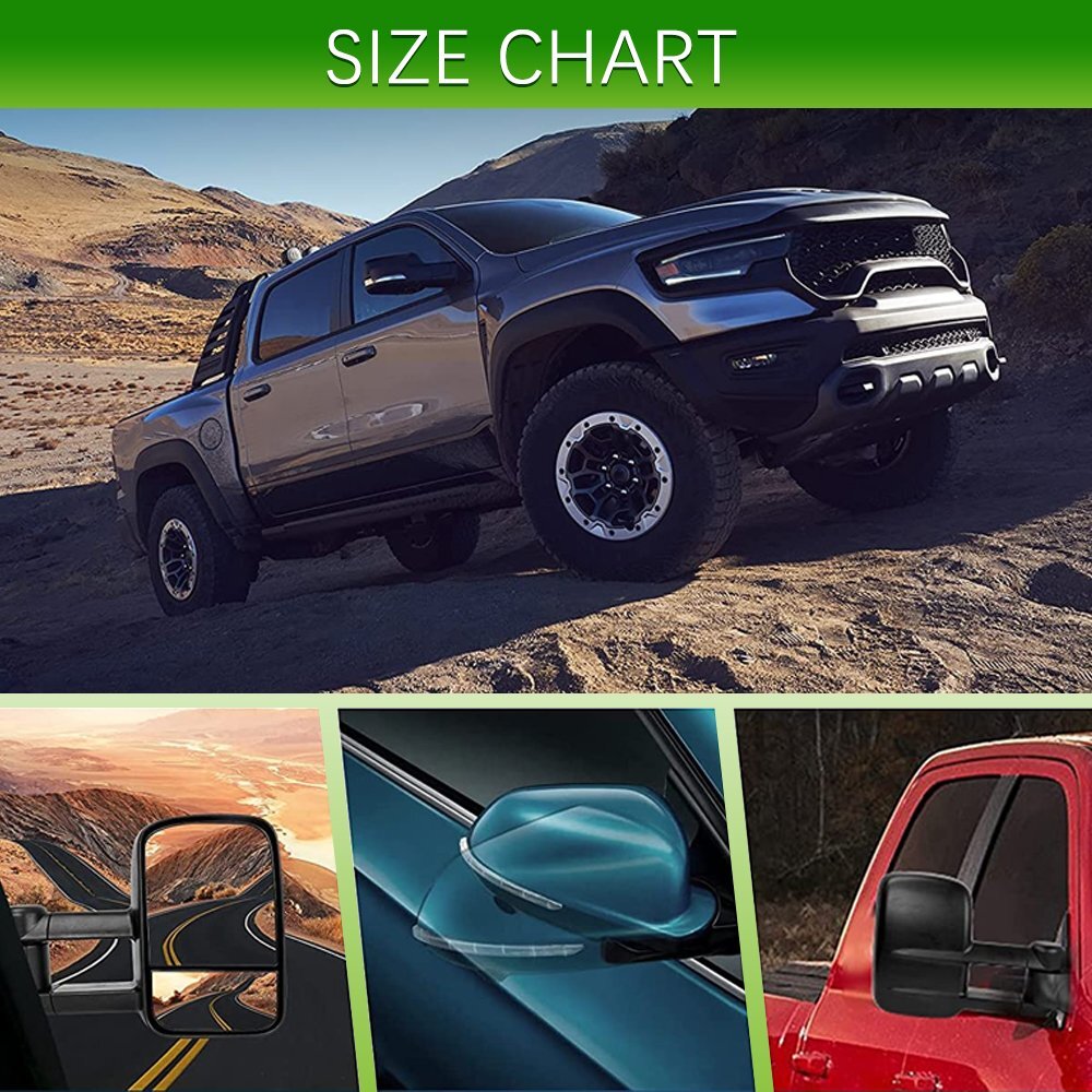 Passenger Side Power Door Mirror For 07-13 Chevrolet Silverado GMC Sierra Pickup