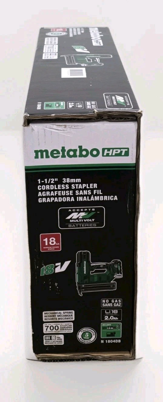 METABO HPT MultiVolt 18 Gauge 1-1/2-in Narrow Crown Finish Stapler