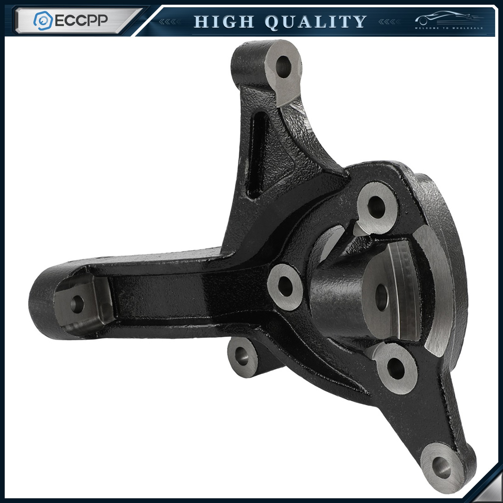 Pair 4.5" Lift Spindles For Chevy Silverado 1500 GMC Sierra 1500 2WD 2007-2017