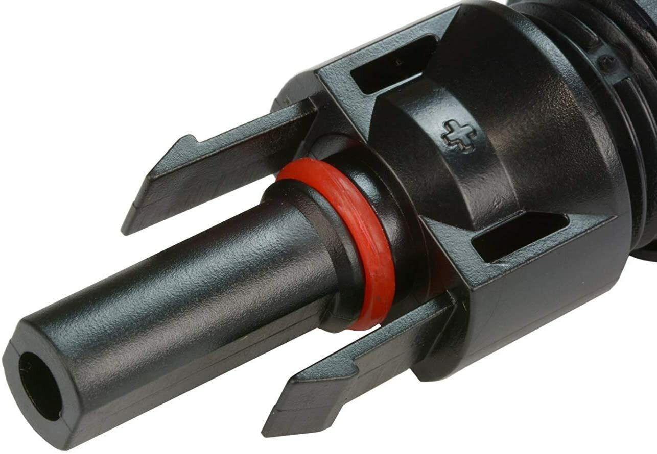 TEMCo 8 AWG Solar Panel Extension Cable - 30 Feet Black + 30 Feet Red