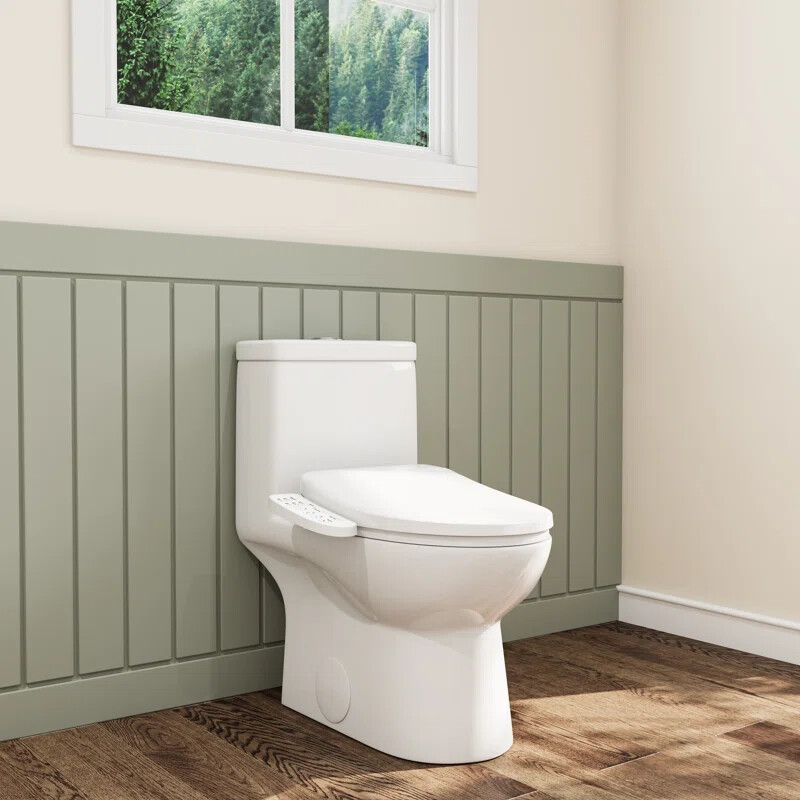 HOROW elongated Bidet smart Toilet Seat With Heated and Dryer Warm Water Flush