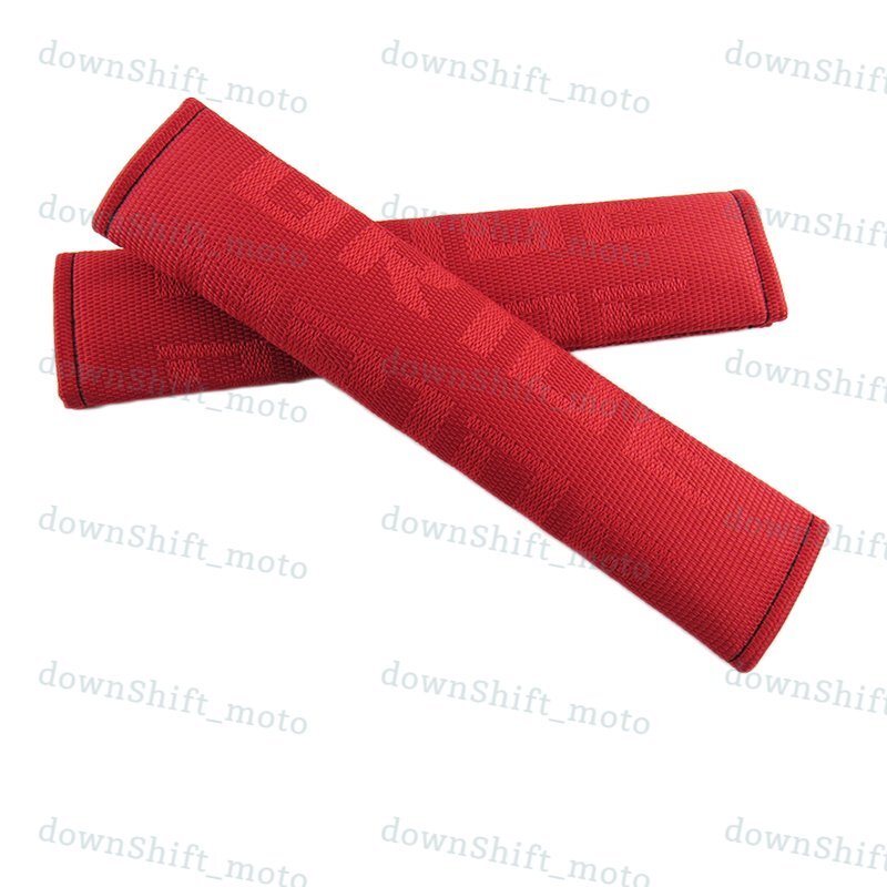 BRIDE Red Gradation Seat Belt Cover Shoulder Pads Fabric Racing Seat Material