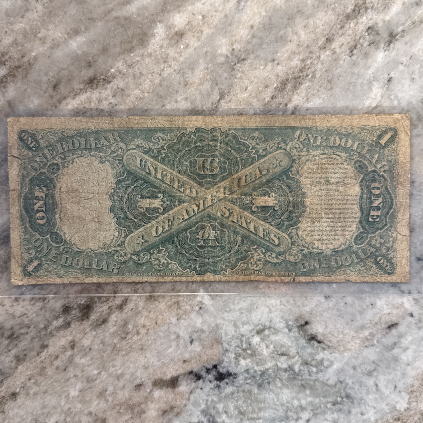 1874 $1 Legal Tender (Allison/Spinner) Fr#19 Circulated