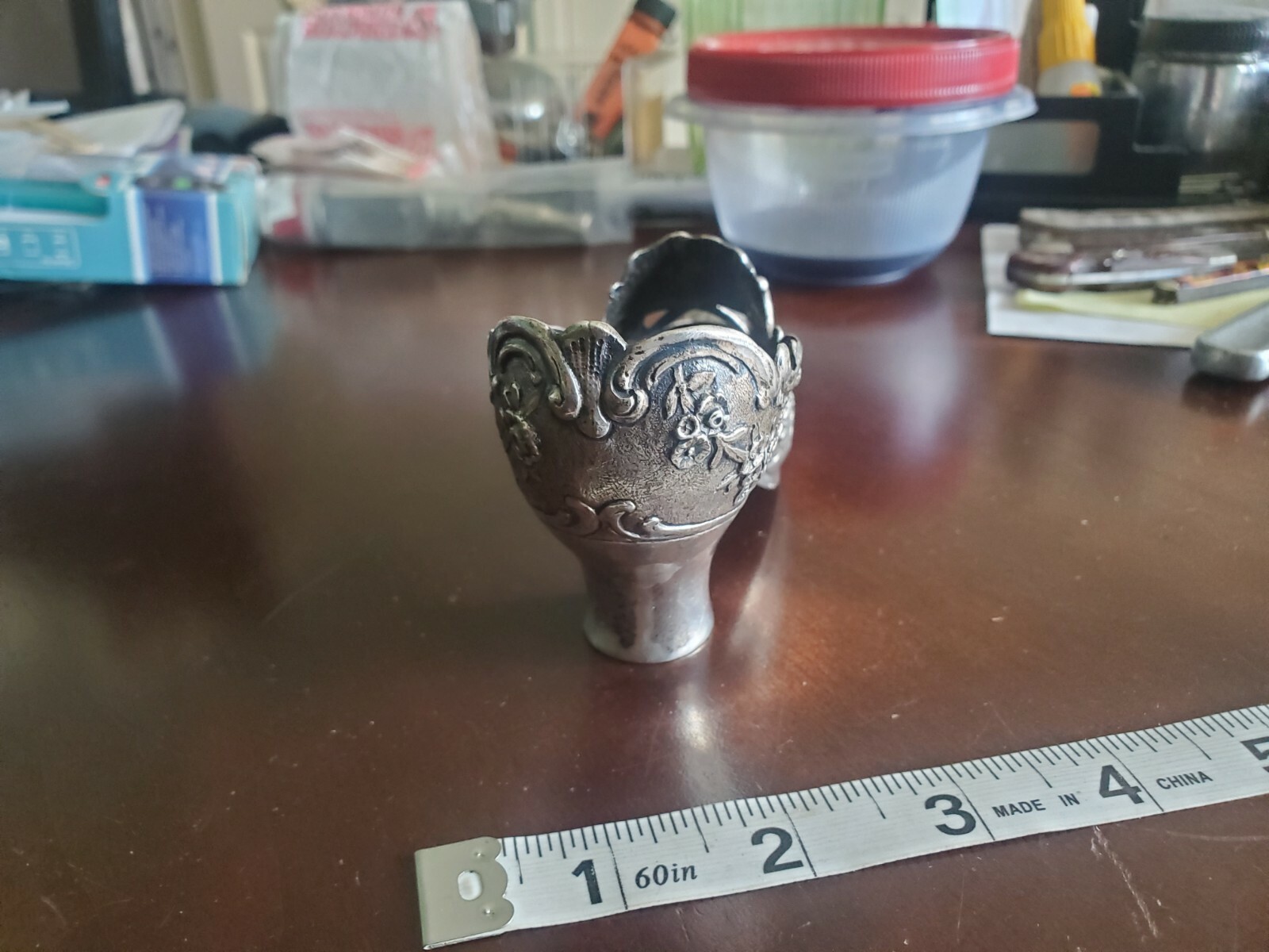 RARE ANTIQUE VICTORIAN SOLID STERLING SILVER SHOE PIN FIGURINE LONDON