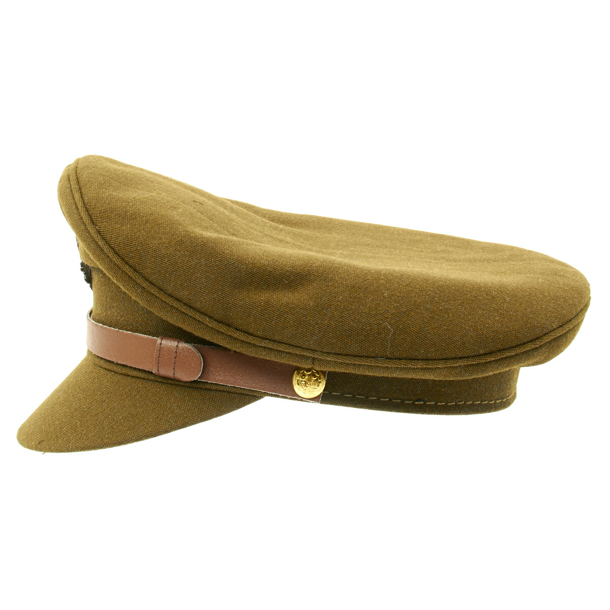 British WWII Officer Peaked Visor Cap- Size US 7.25 (58cm)
