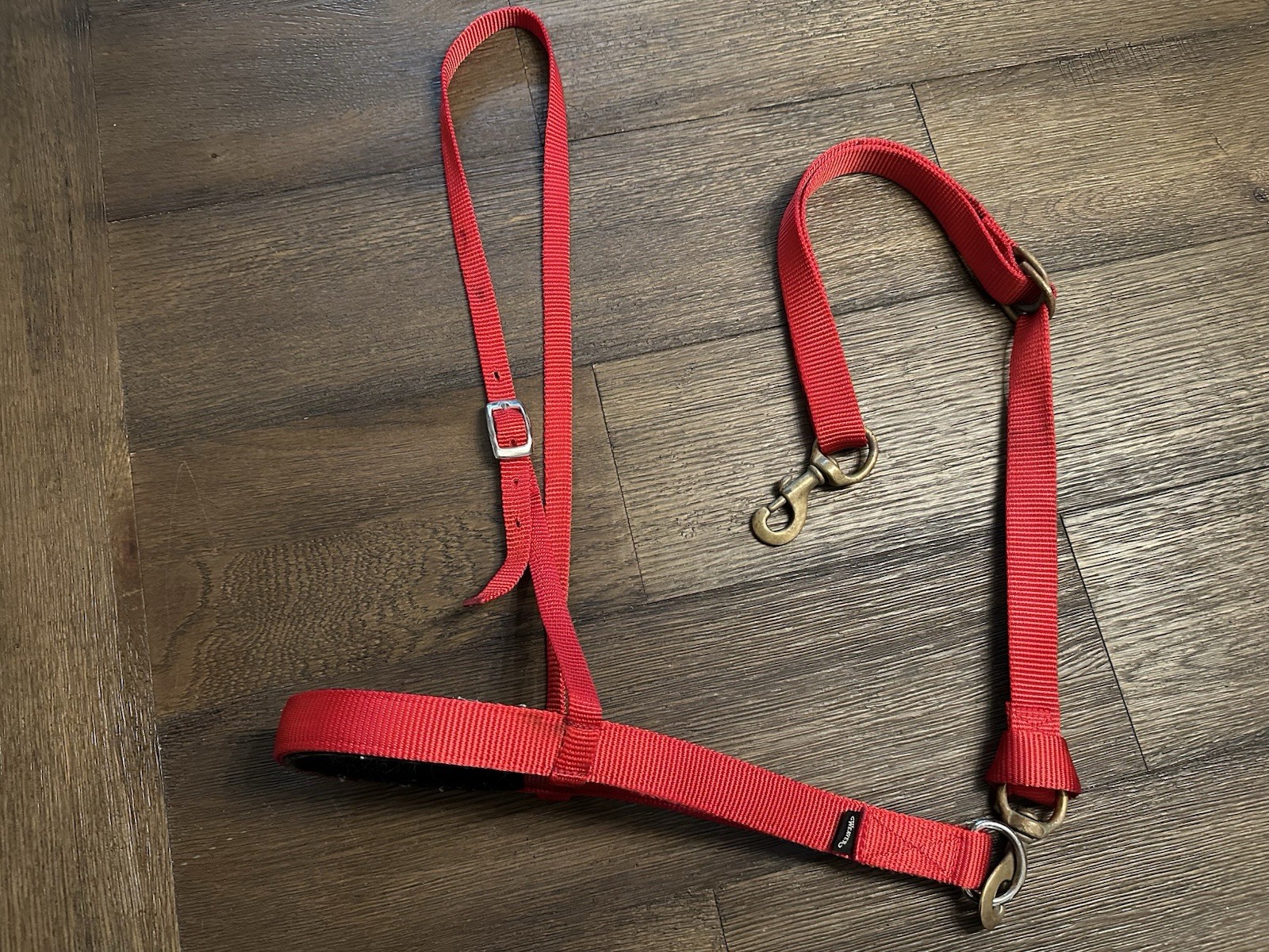Horse Tack - Red Weaver Western Tie Down Noseband & Strap