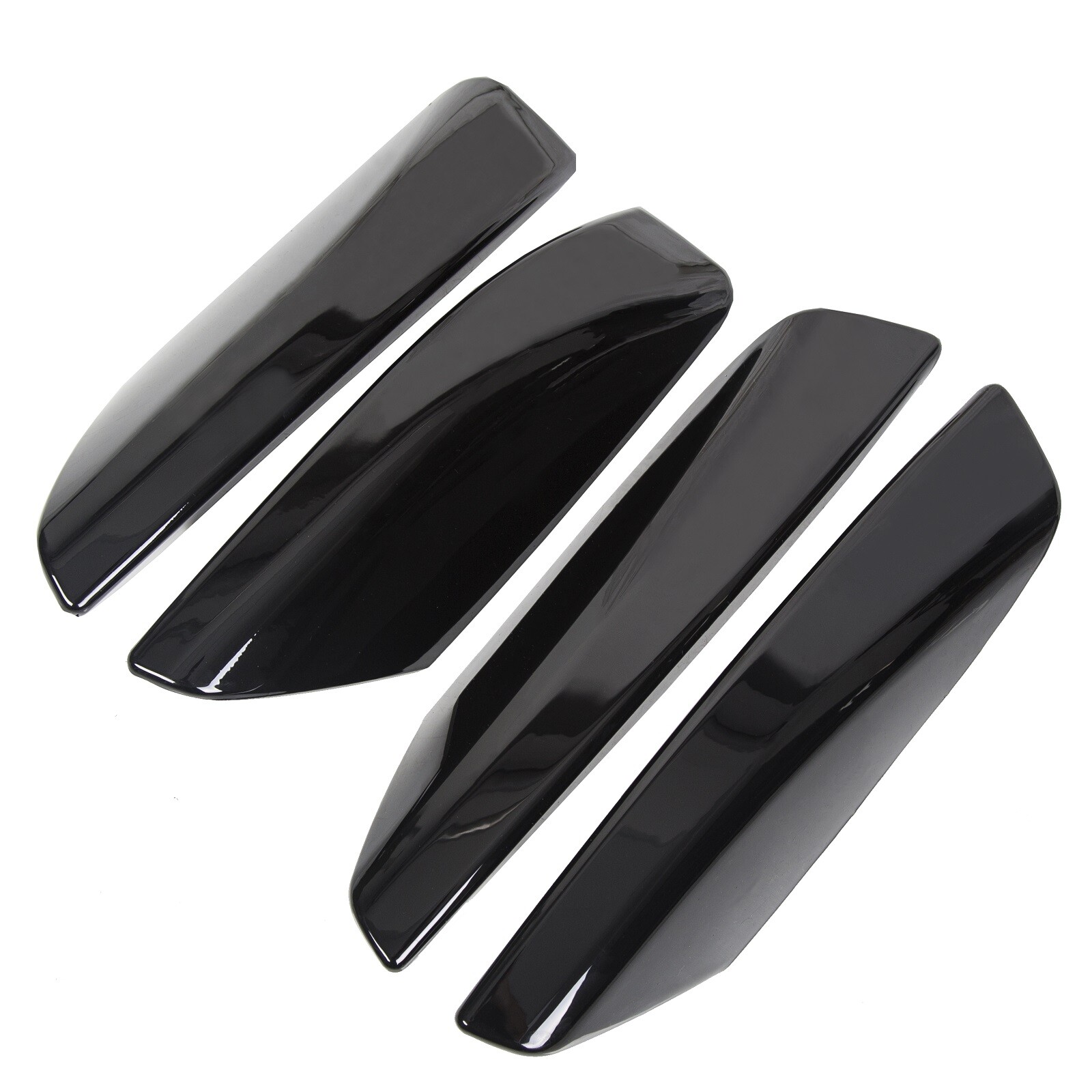 For Toyota 4Runner N210 2003-2009 4PCS Roof Rail Rack End Cover Shell Cap Black