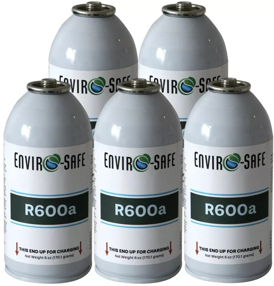 R600a, R600 Refrigerant for AC Charging, Fridges, Freezers, Dehumidifier(5 Pack)