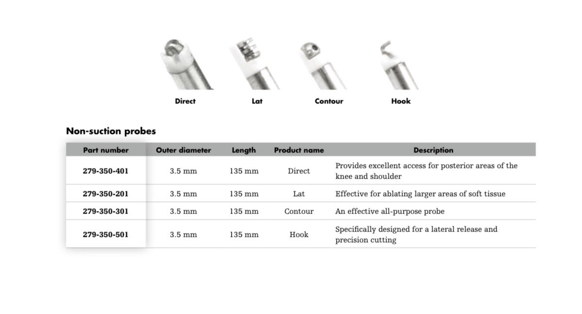 STRYKER 279-351-103 SERFAS ENERGY 90-S XL PROBE 3.5MM X 180MM (Other Available)