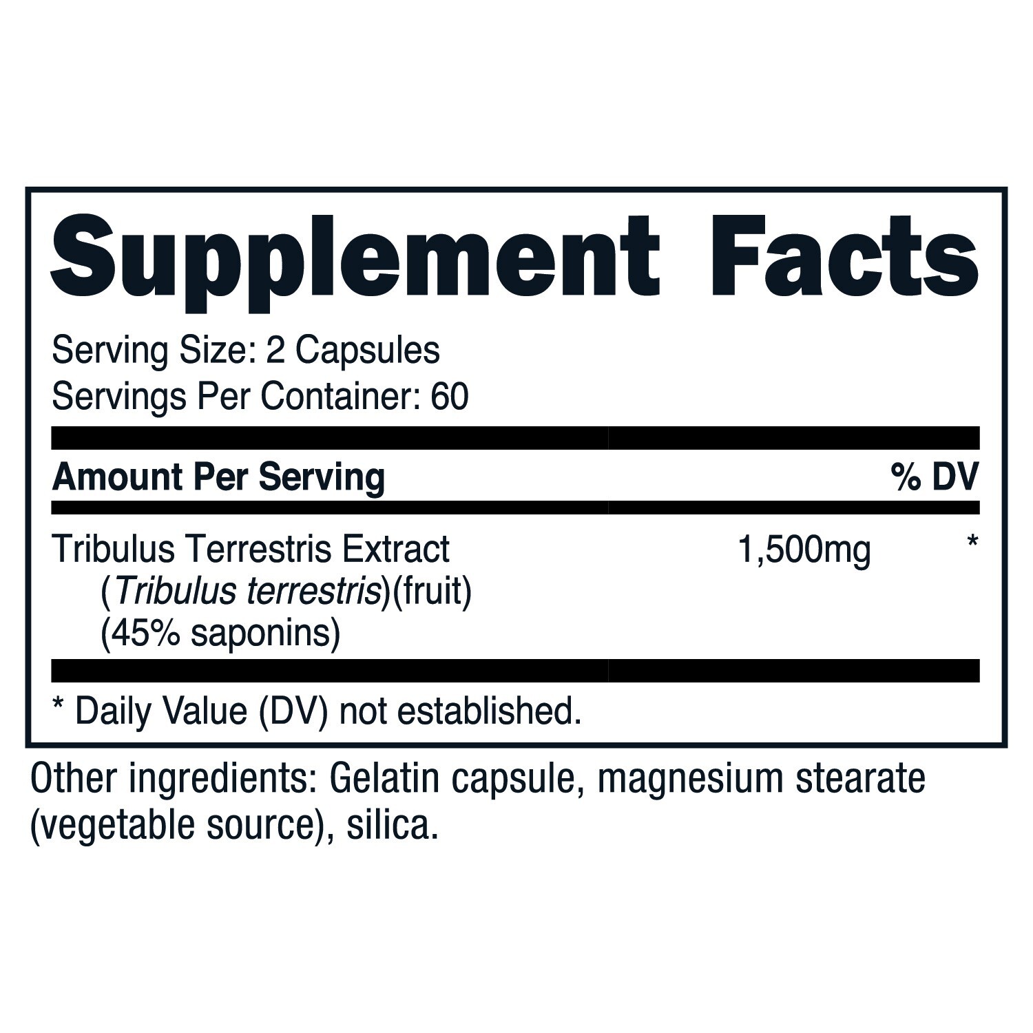 Nutricost Tribulus Terrestris Extract 1500mg, 120 Capsules, 60 Servings, Non-GMO