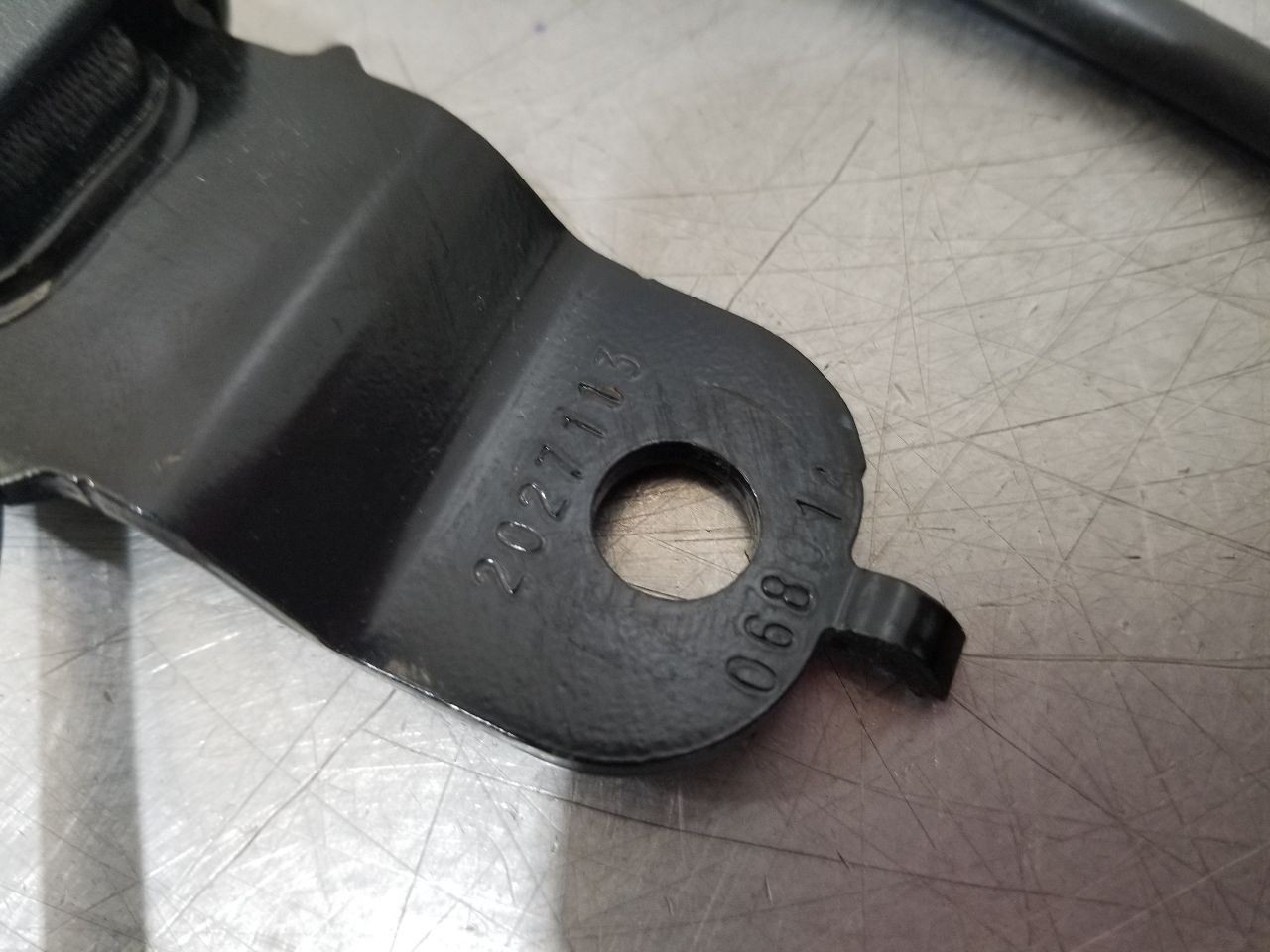 09 2009 DODGE CHALLENGER R/T FRONT BUCKET SEAT BELT BUCKLE BLACK LEFT DRIVER