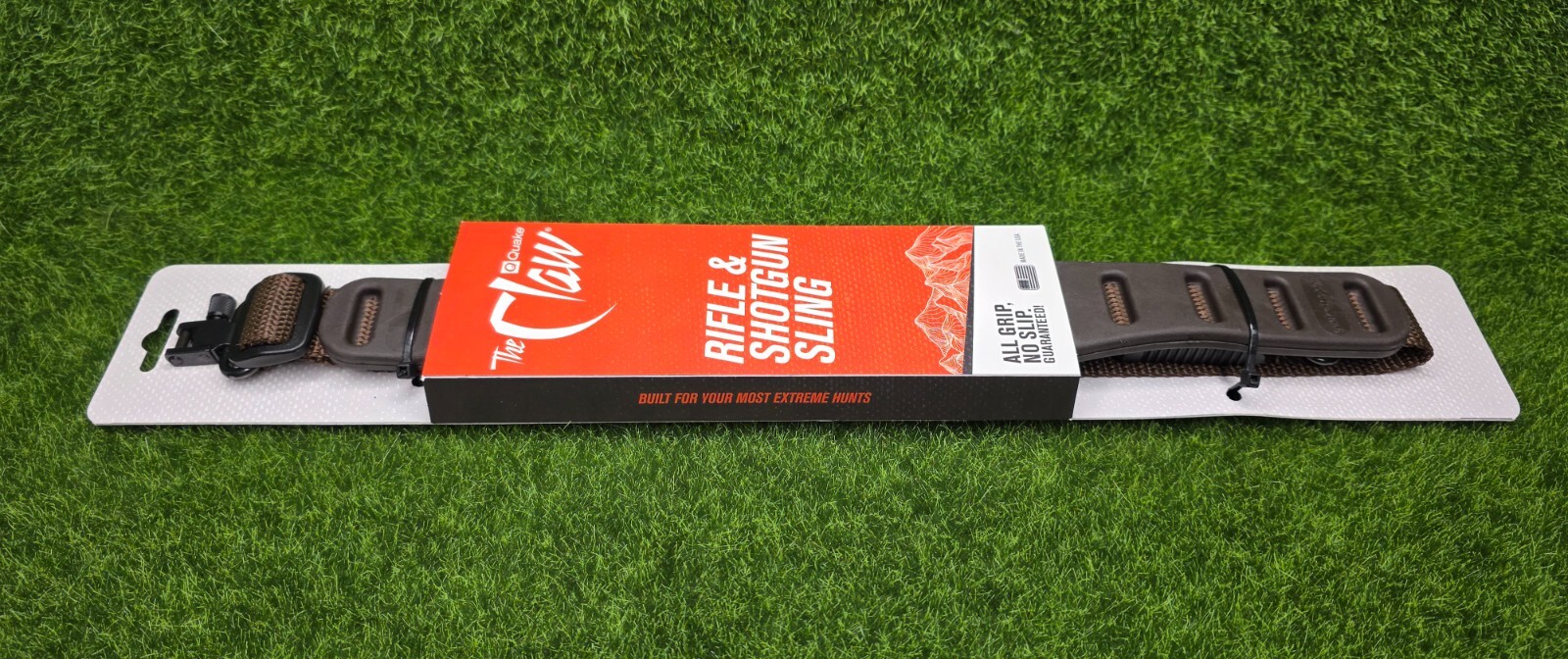 Quake "The Claw" Contour Rifle/Shotgun Sling QD Metal Swivels, Brown - 53006-0