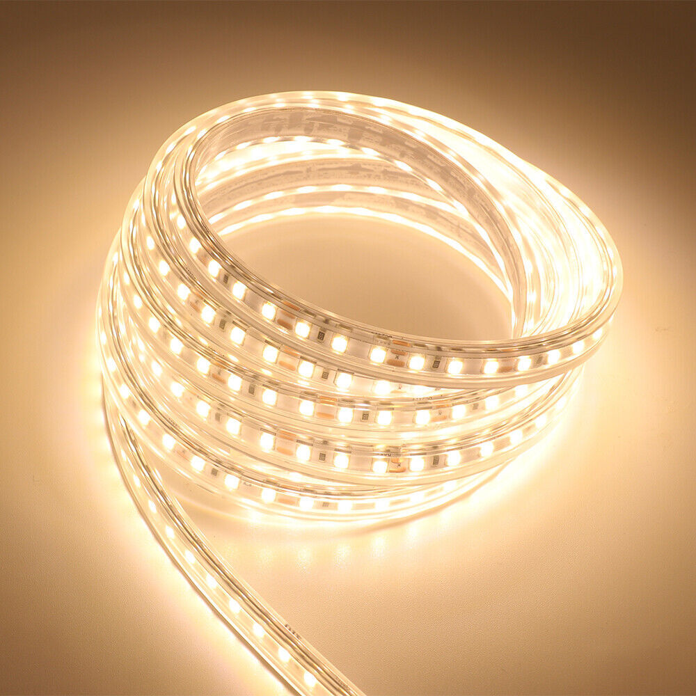 1m-20m 12V 24V 2835 LED Strip Flexible Rope IP68 Waterproof Lamp Outdoor Lights