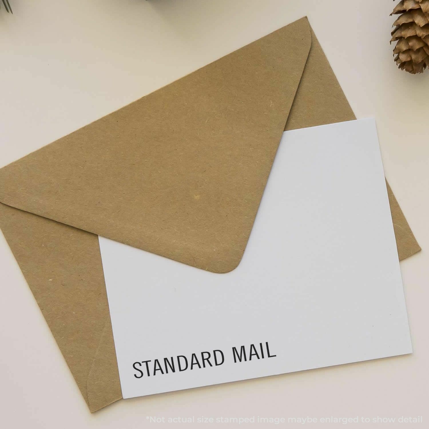 Standard Mail Rubber Stamp Size 1/2" Tall x 1-1/2" Wide