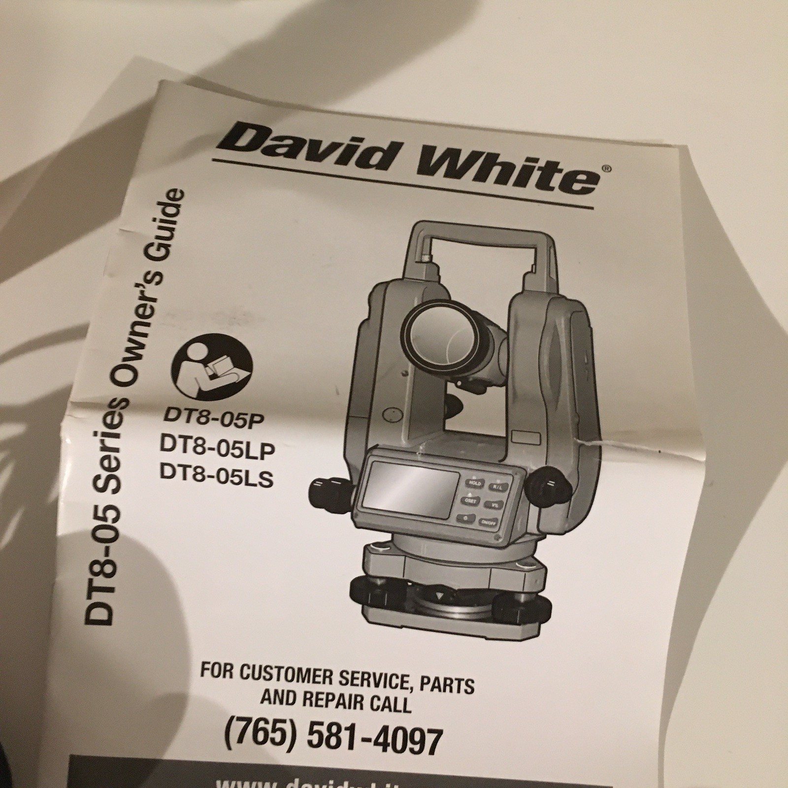 David White DT8-05LS Digital Theodolite