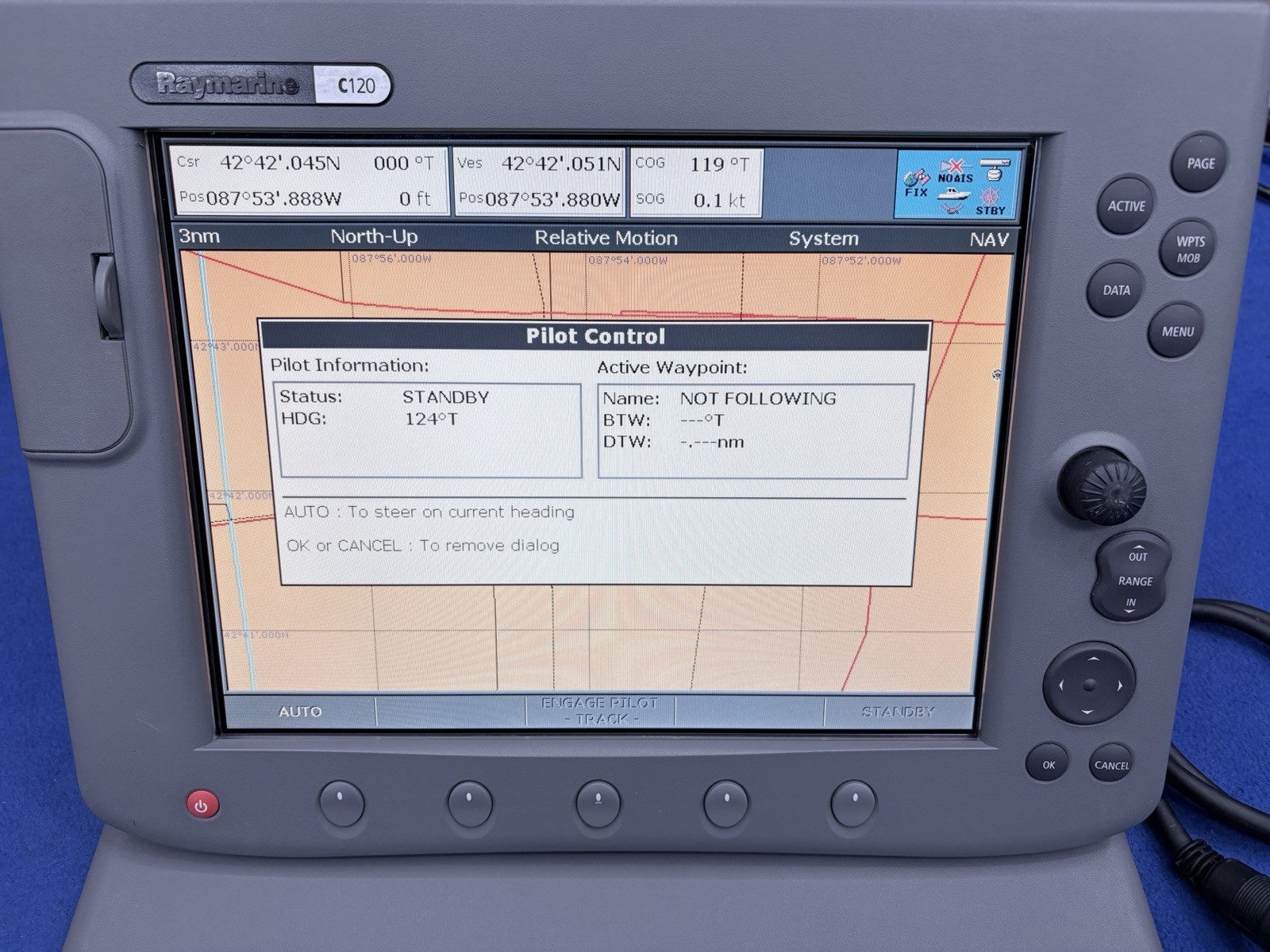 Raymarine C120 Classic GPS Chartplotter Multifunction Display- Tested & Warranty