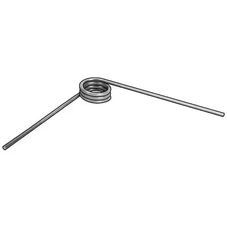 Torsion Spring, 90 Deg, 0.160Od, Pk6, Wire Dia.: 0.017 In, 3Hpc3