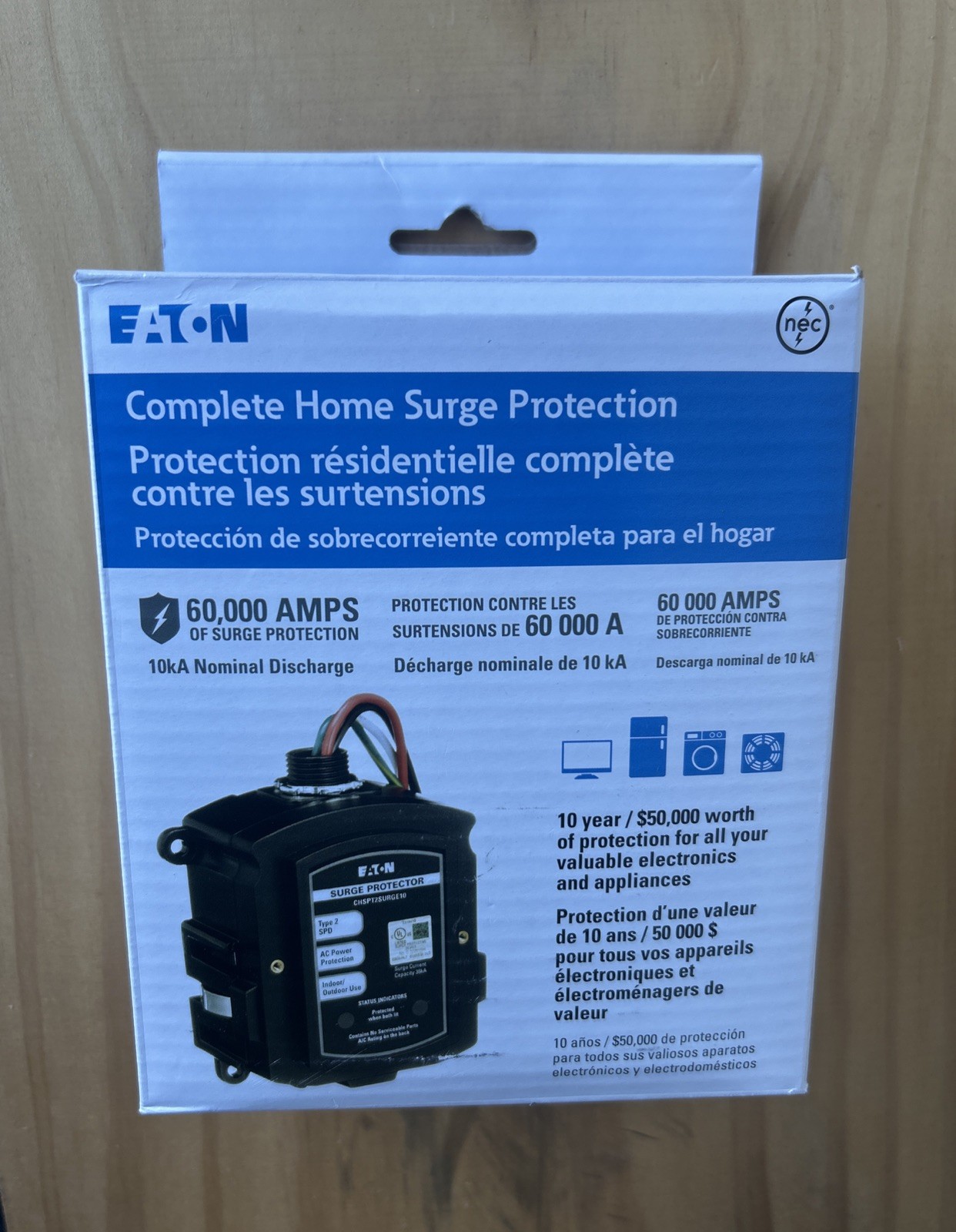 Eaton CHSPT2SURGE10 Complete Home Surge Protection - 60,000 AMPS - New ⚡️