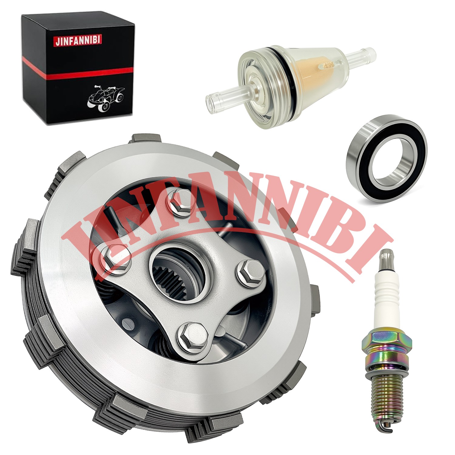 Clutch Friction Plates Assembly Kit For Honda FourTrax Foreman 350 TRX350D 4x4