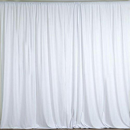 10 feet x 10 feet Polyester Backdrop Drapes Curtains Panels w/ Rod Pockets