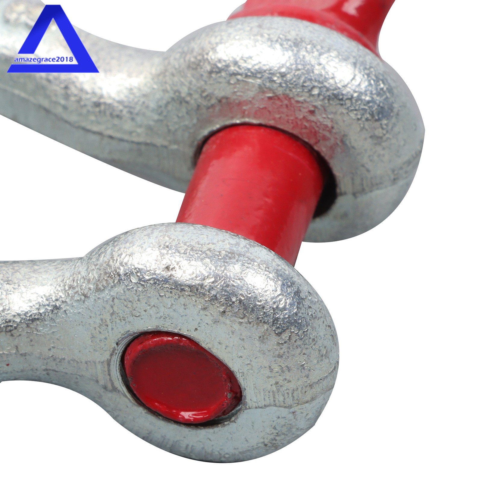 10 Pcs 3/8'' D Ring Anchor Shackles Galvanized Screw Pin Clevis Shackle WLL 1T