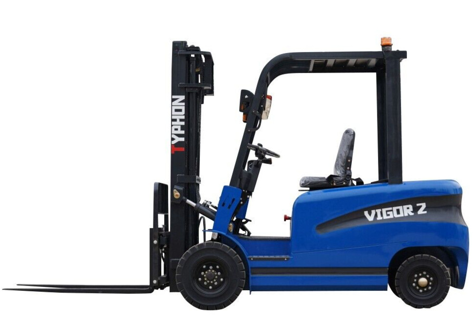 New 2 Ton Rated Capacity TYPHON Electric Forklift Lifter w Side Shift, 3 Stage