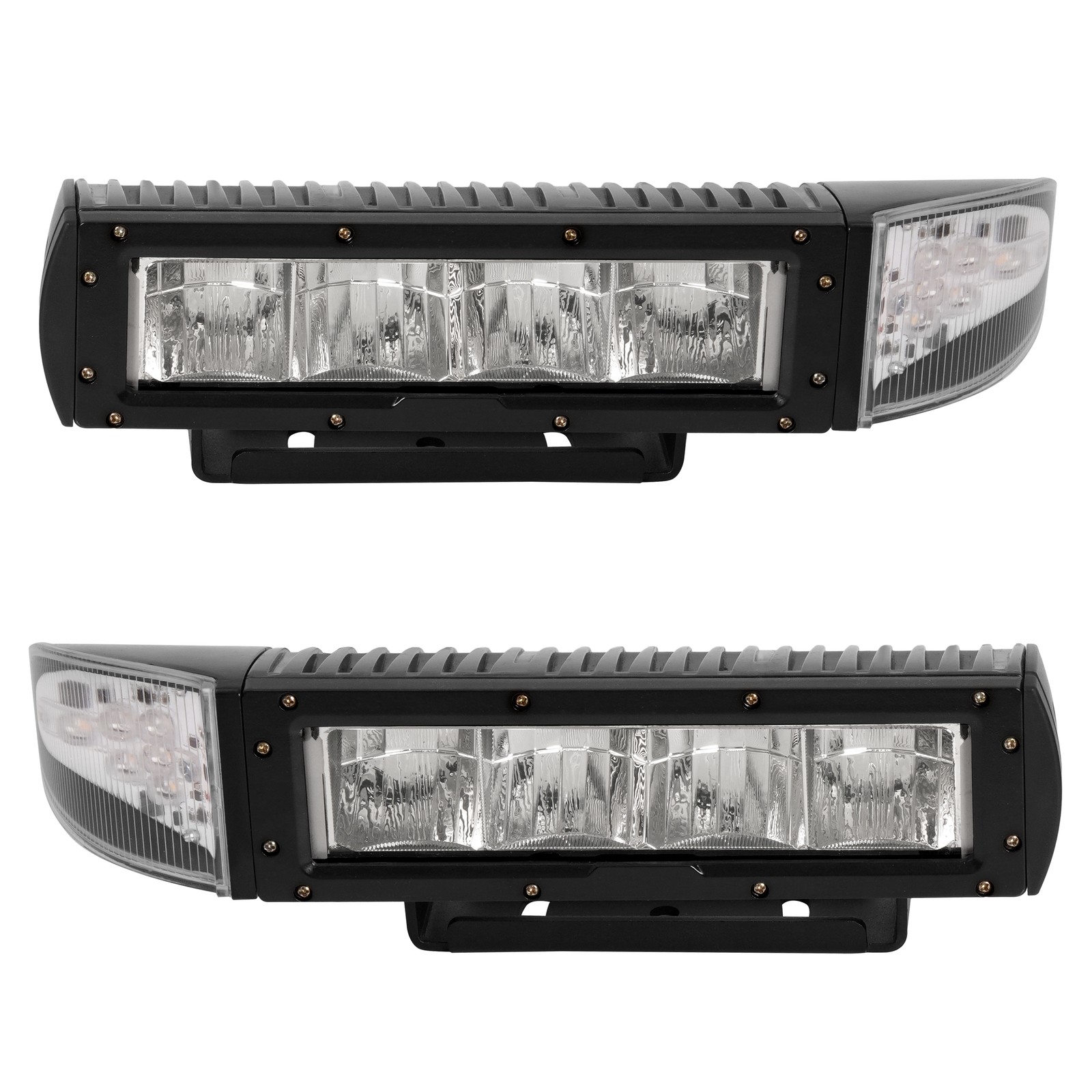 2PCS Headlight Heated LED Plow Lights Universal Replace For 1312100