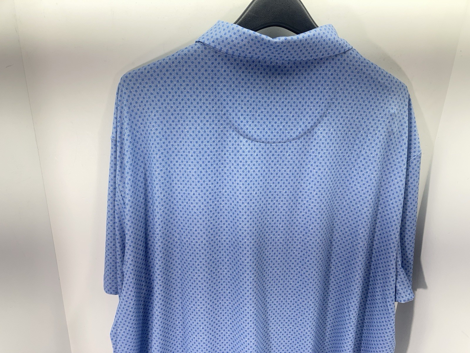 Callaway Performance Polo Golf Shirt Men Sz 2XL Blue Geometric Short Sleeve NWOT