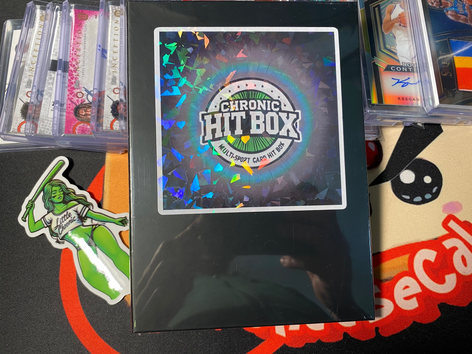 CHRONIC HIT BOX -SEALED MULTI-SPORT CARD BOX OF 1-4+ CARDS INSIDE! NBA MLB NFL!!