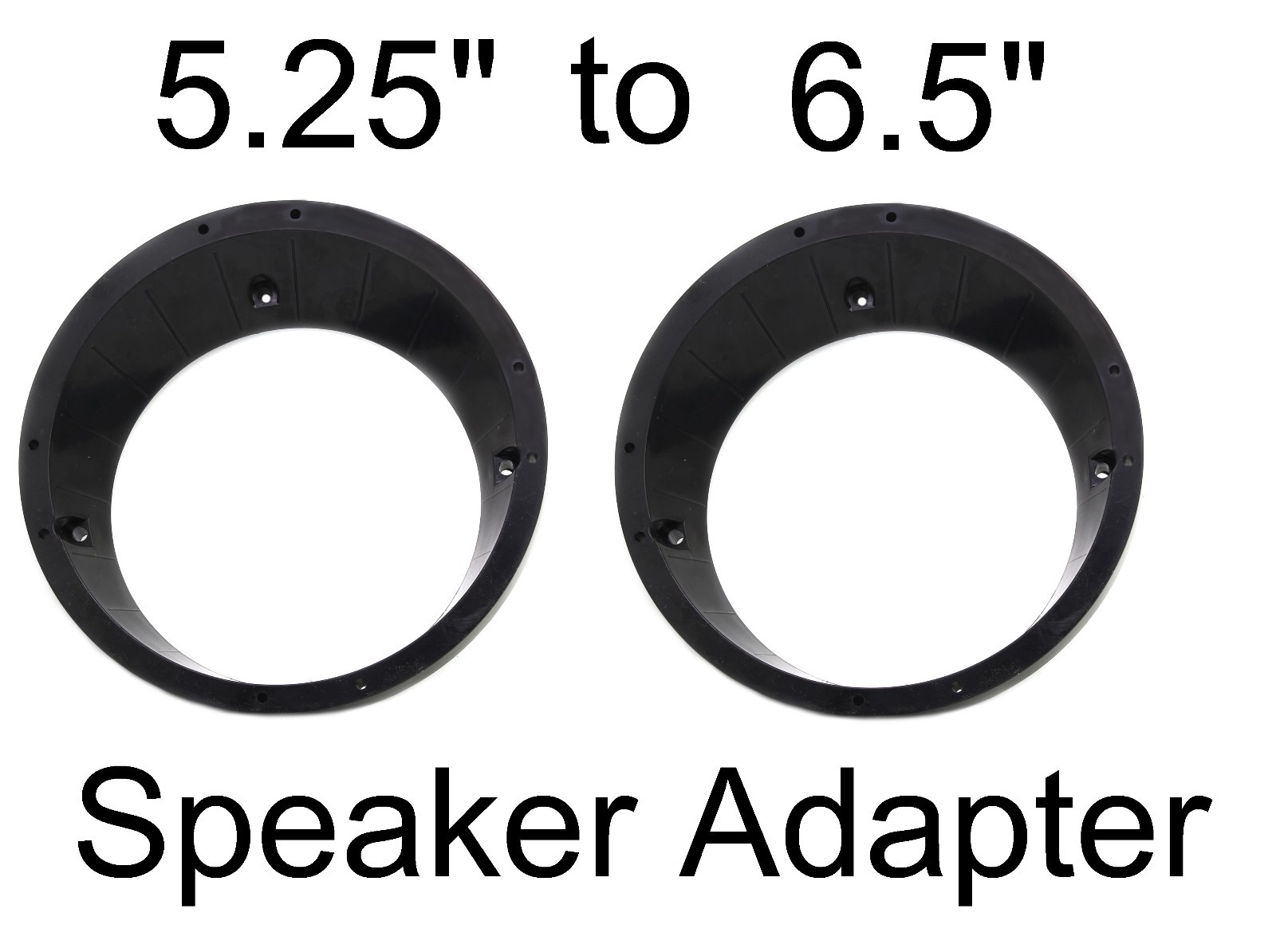 Speaker Adapters Rings 5.25" To 6.5" For Harley Batwing FLHX FLHT Fairings 96-13