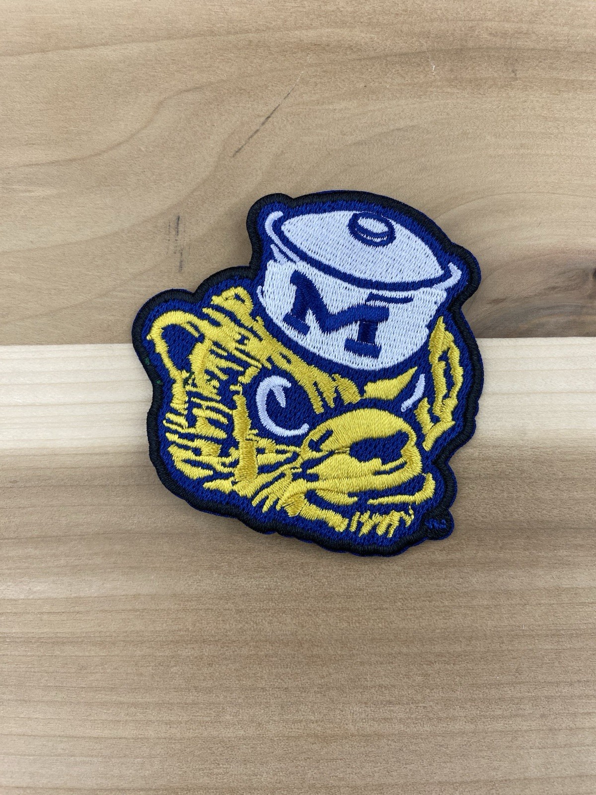 Set Of 2 Michigan University Embroidered Iron On Patches 3”