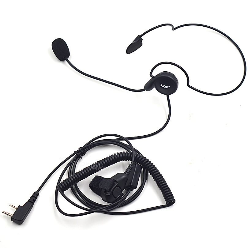 2 Pin Headset Headphone Earpiece Finger PTT for Baofeng Kenwood PUXING TYT Radio