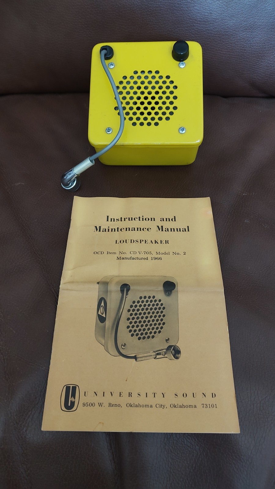 UNIVERSITY SOUND CD V-705 / CDV-705 Loudspeaker w/Manual CDV-700 / CD V-700