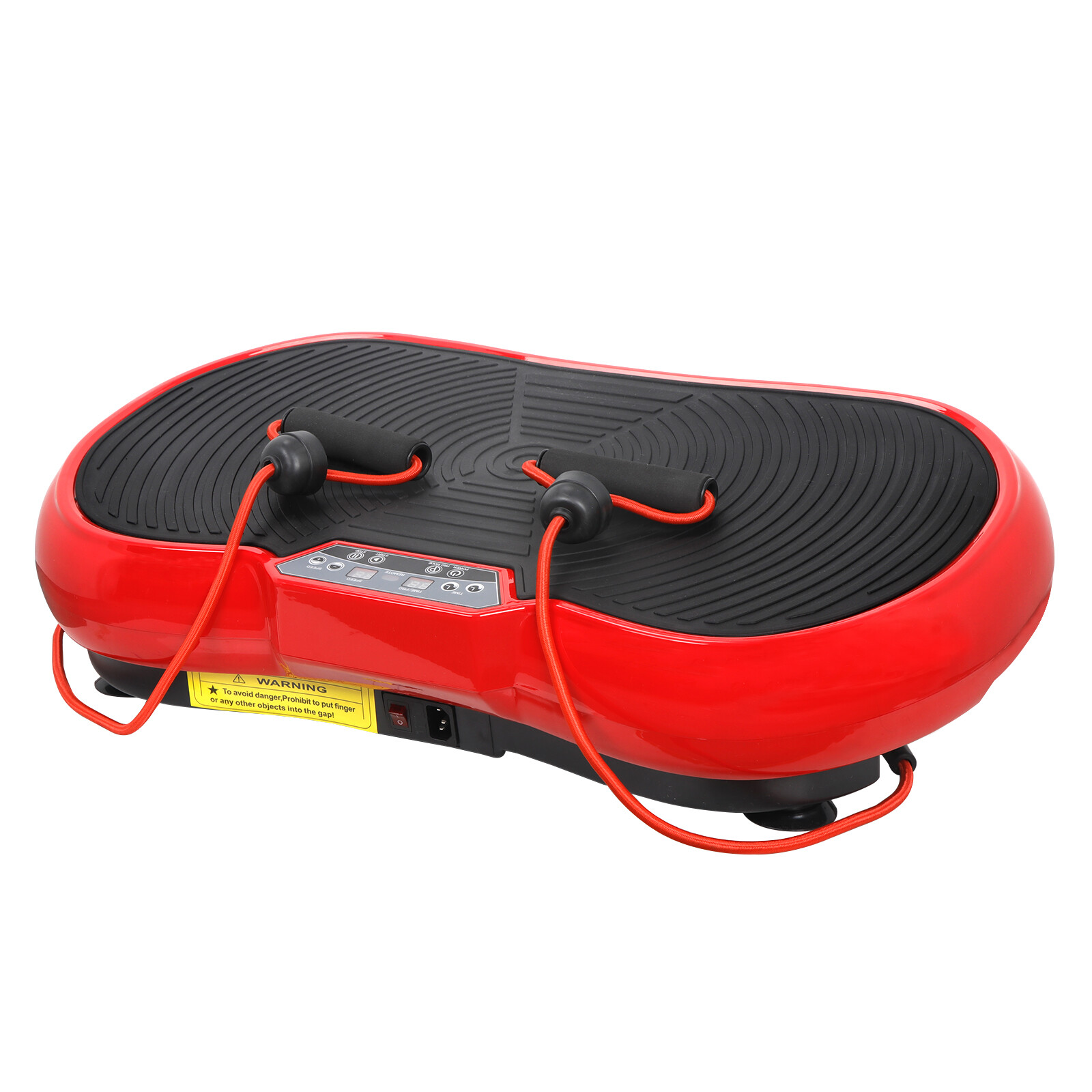 Vibration Platform Machine Crazy Fit Massage Full Body Fitness W/Bluetooth Red