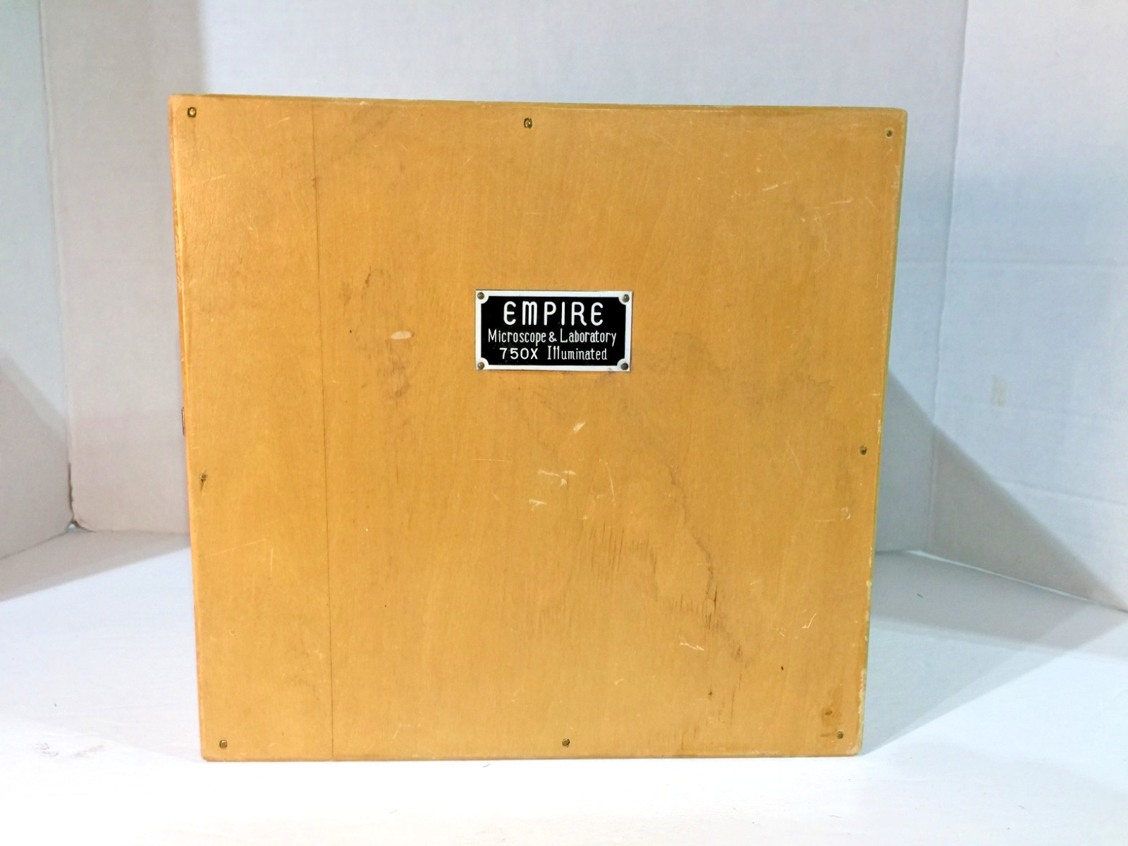 Vtg Empire Microscope & Laboratory 750 Power Illuminated W/Case, Equip. Untested