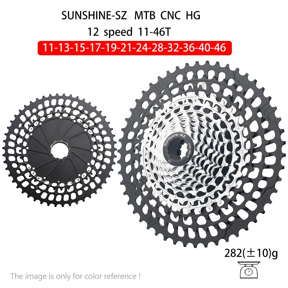 SUNSHINE 12 Speed MTB Bike Ultralight Cassette 11-46/50/51T Freewheel HG freehub