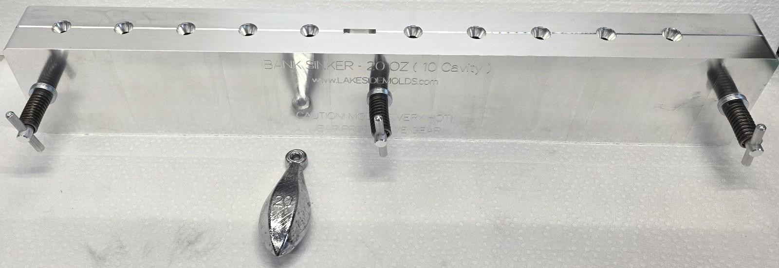 20 oz Bank Sinker 10 Cavity Production Mold