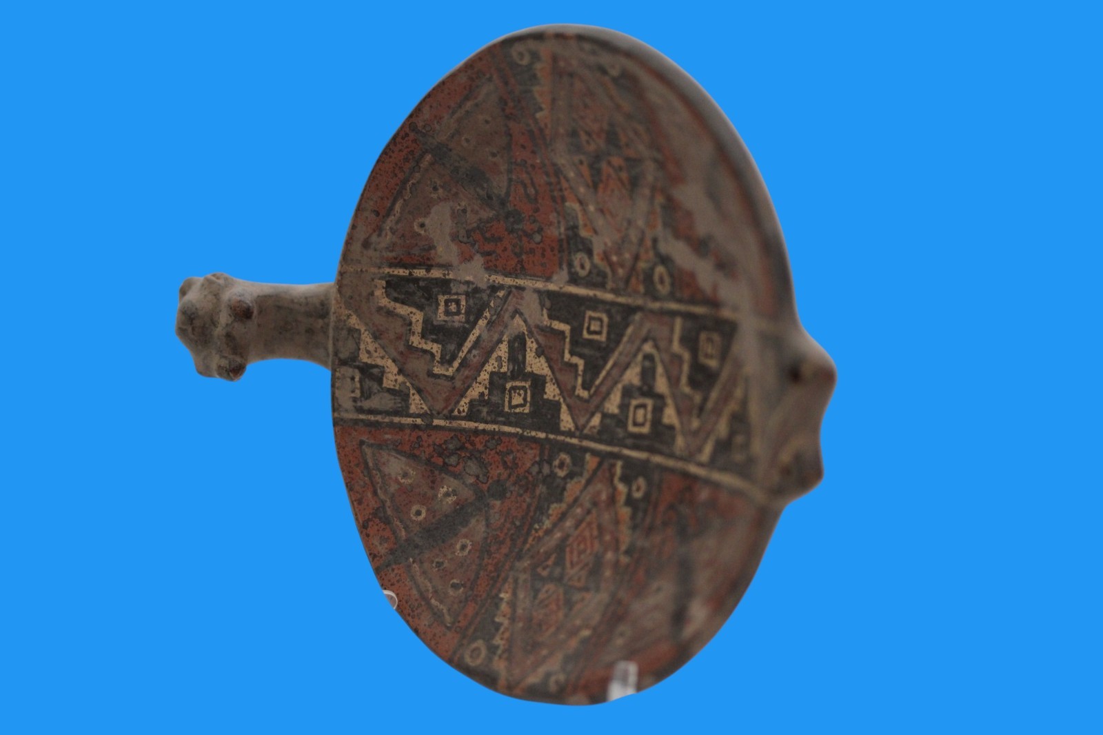 Museum Replica of a Pre Columbian Inca Artifact Small Plate From Peru 030