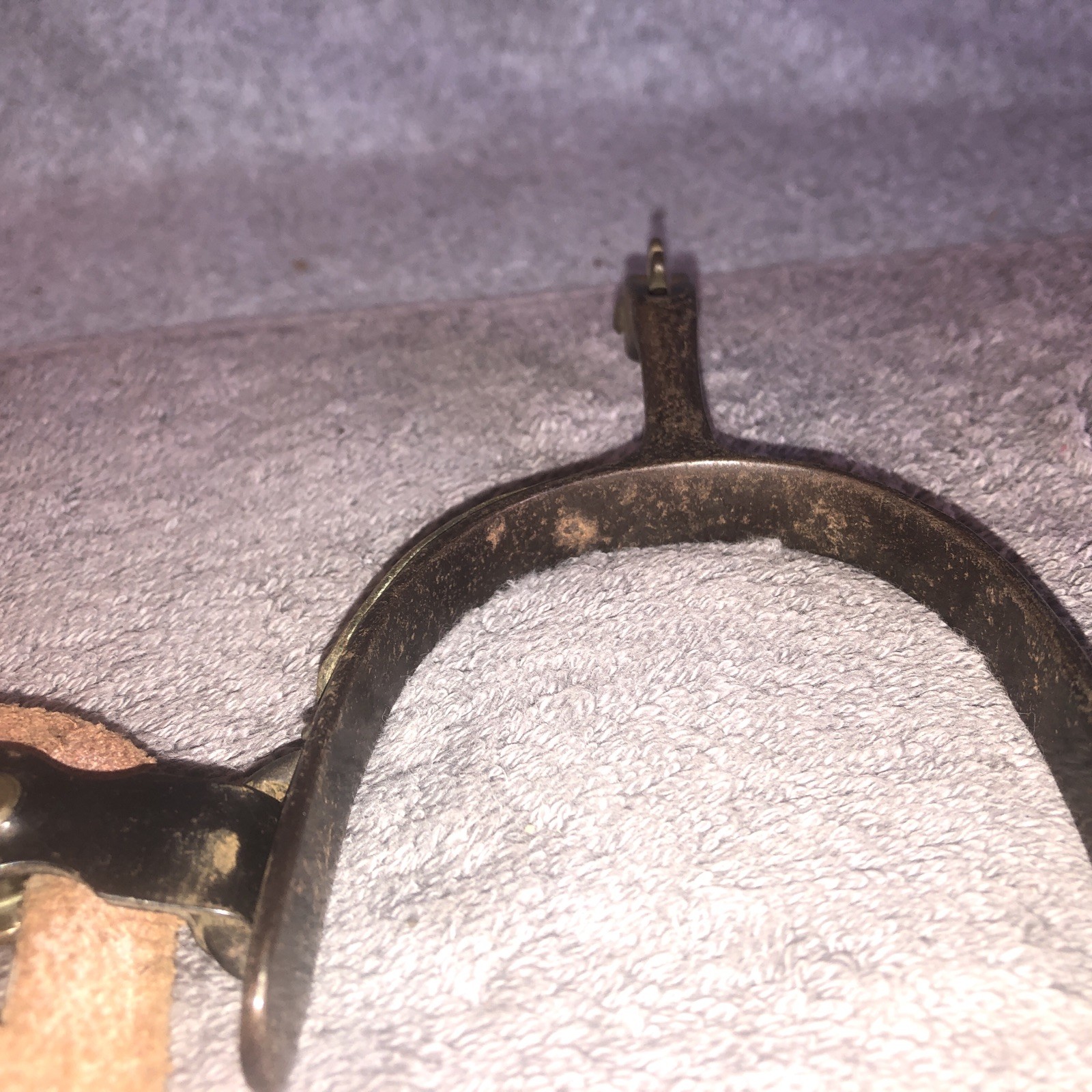 Vintage Antique Spurs w/ Leather Straps Cowboy Western Rodeo