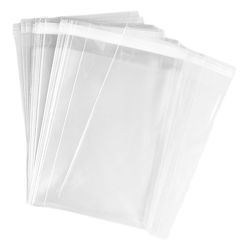 100 - Clear Resealable A2+ / A6 Card Envelopes Cello Bags 4 3/4" x 6 1/2"