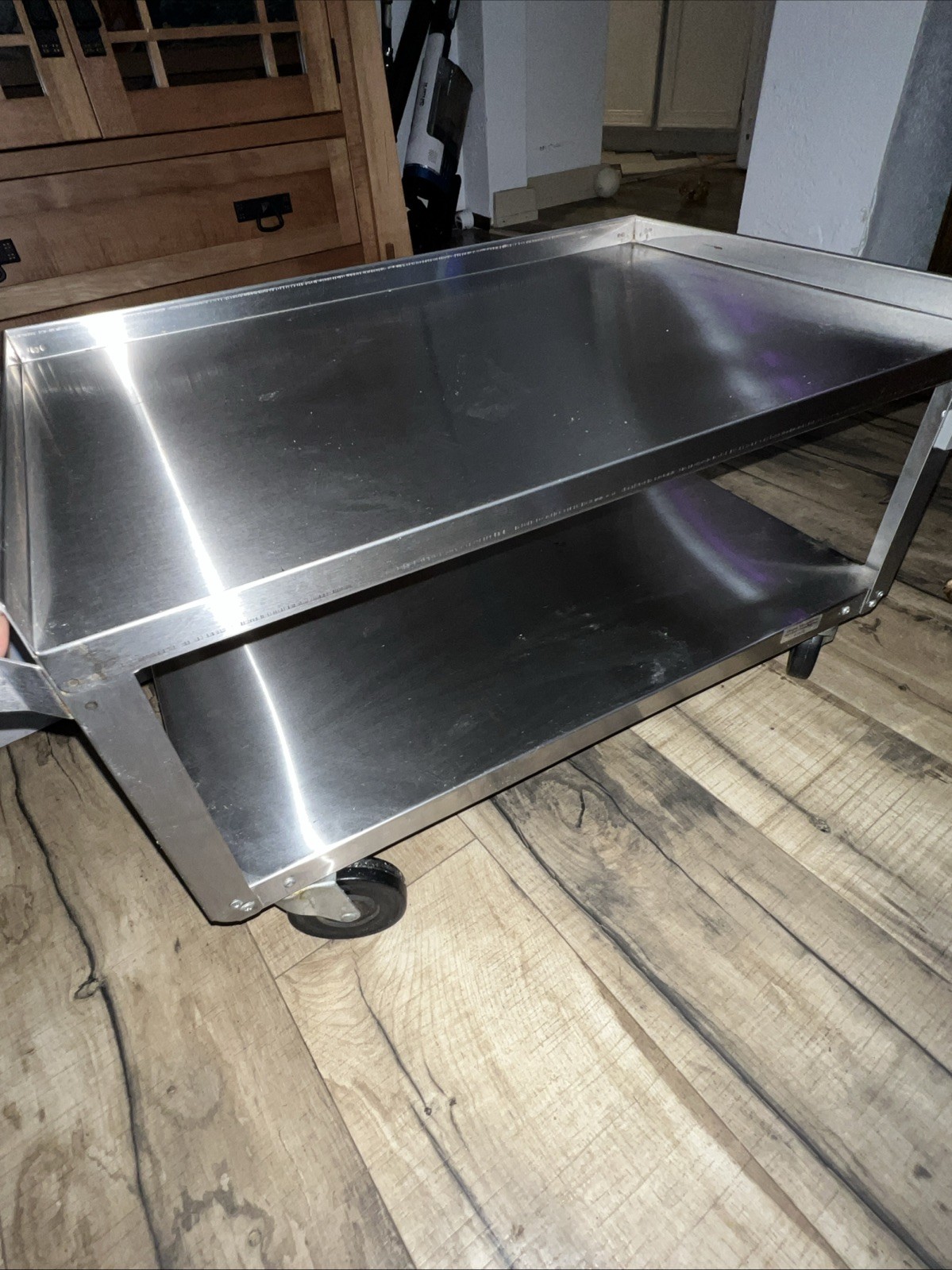 LAKESIDE #311 Utility Restaurant Cart, Stainless Steel, 27”x16”x16”
