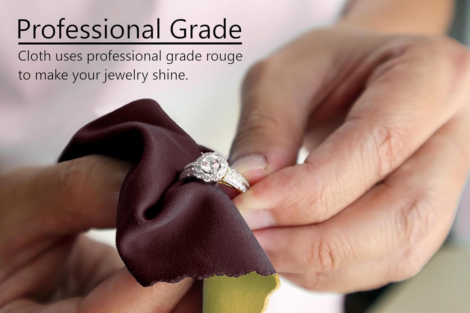 Jewelry Polishing Rouge Cloth Cleaner for Gold Silver Coins Watches Brass Copper