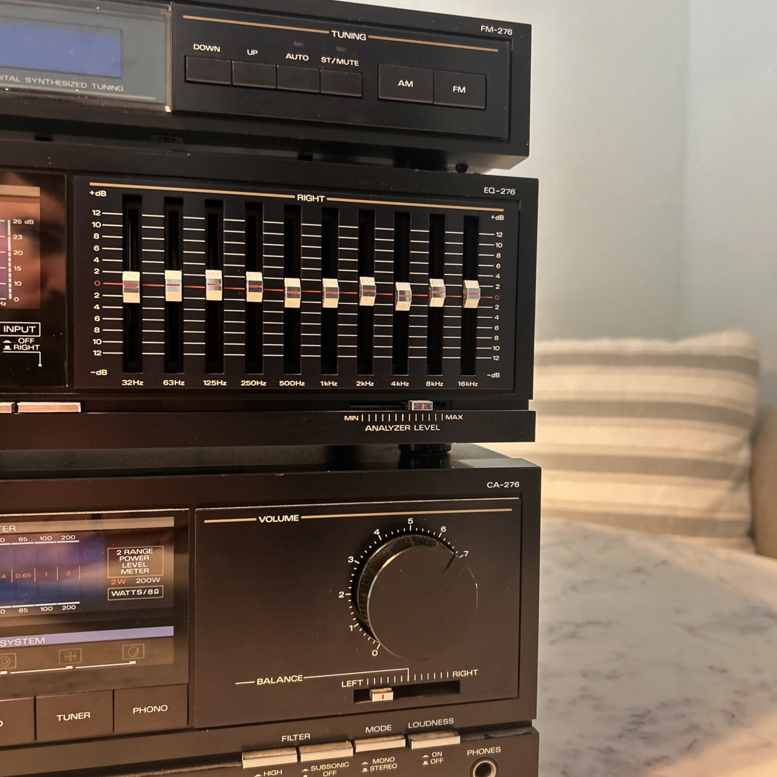 Fisher CA-276 S + EQ-FM-276 and eq-276. 3 lot set.