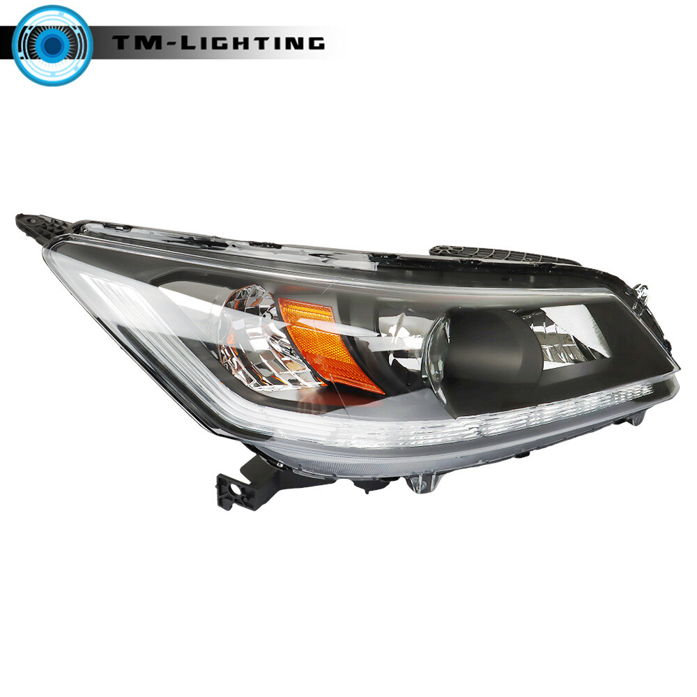 Halogen Headlights W/LED DRL For 2013-2015 Honda Accord Sedan Left&Right Side